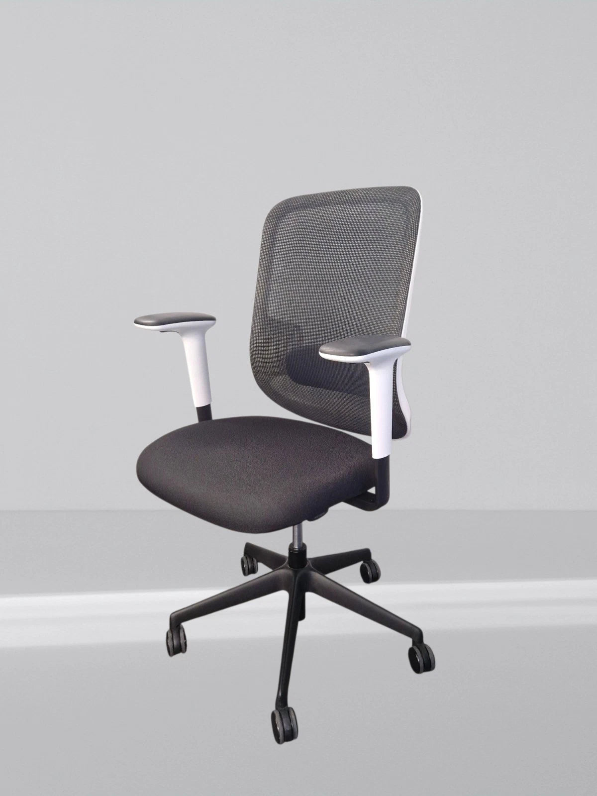 Orangebox Do White Frame New Black Fabric Seat