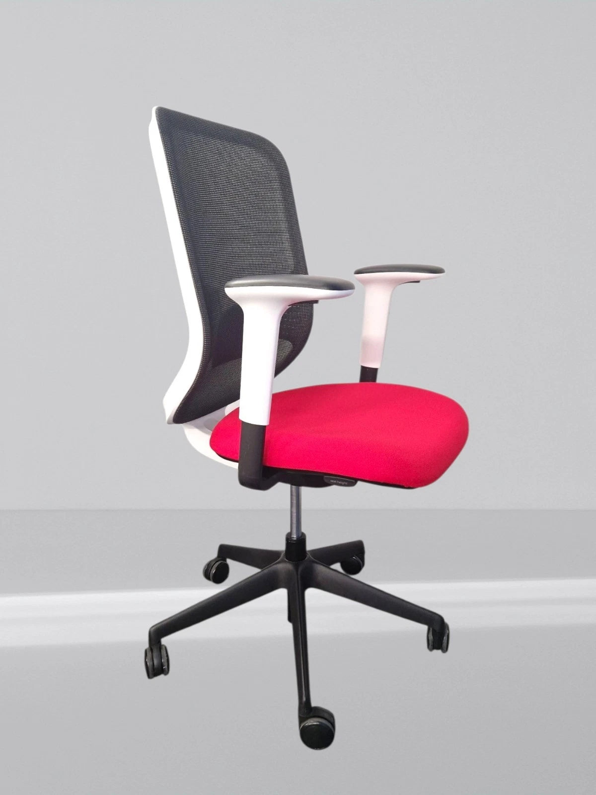 Orangebox Do White Frame New Red Fabric Seat