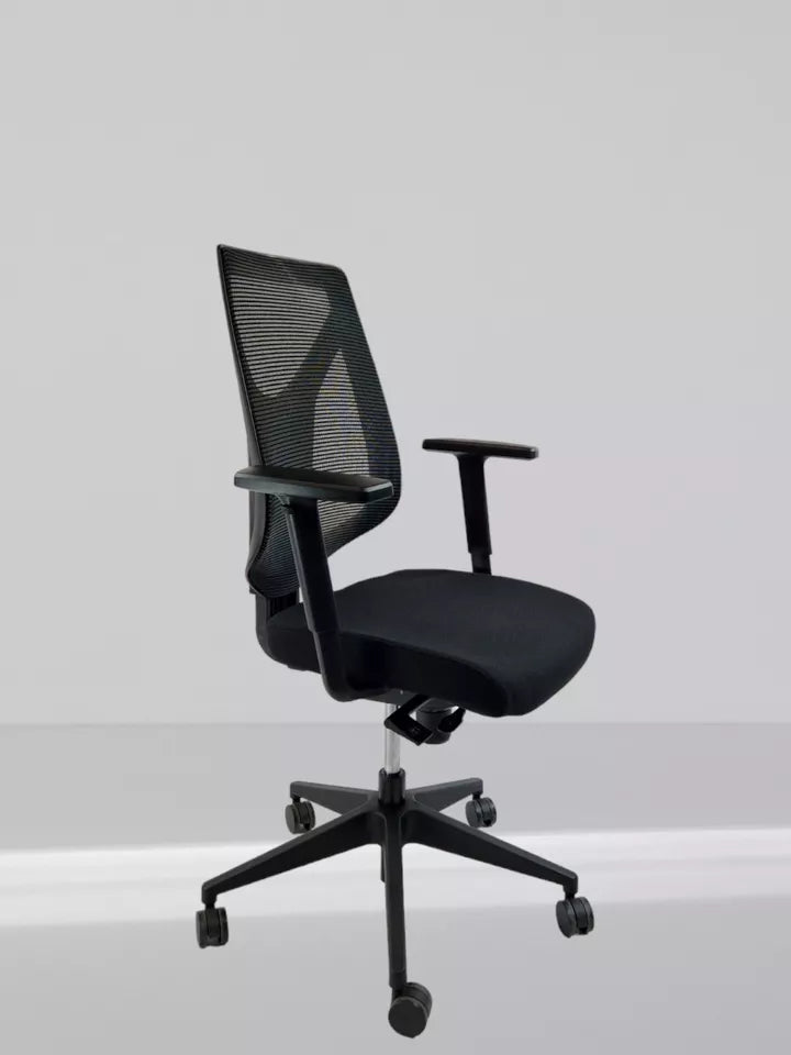 Mentor MTM2A Model mesh back swivel chair In New Black Fabric