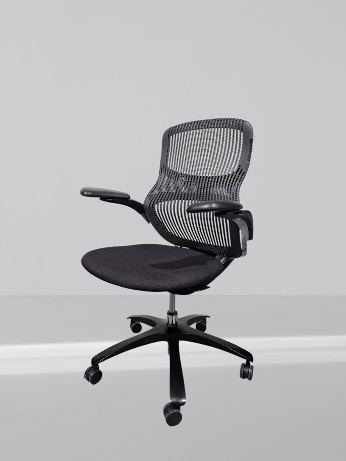 KNOLL GENERATION IN NEW BLACK FABRIC