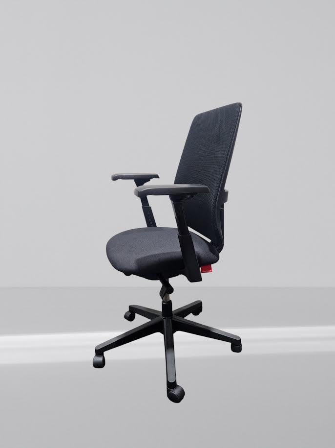 Haworth Lively office chair in new black fabric