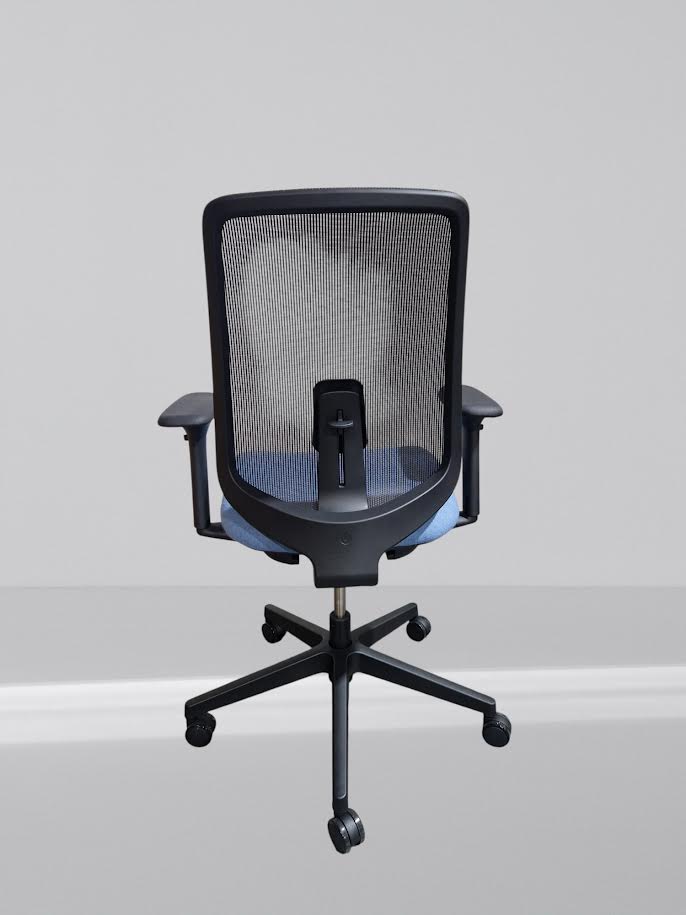 HERMAN MILLER VERUS CHAIR IN NEW BLUE FABRIC