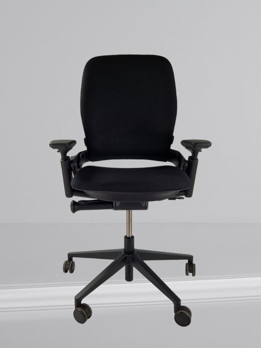 STEELCASE LEAP V2 IN NEW BLACK FABRIC