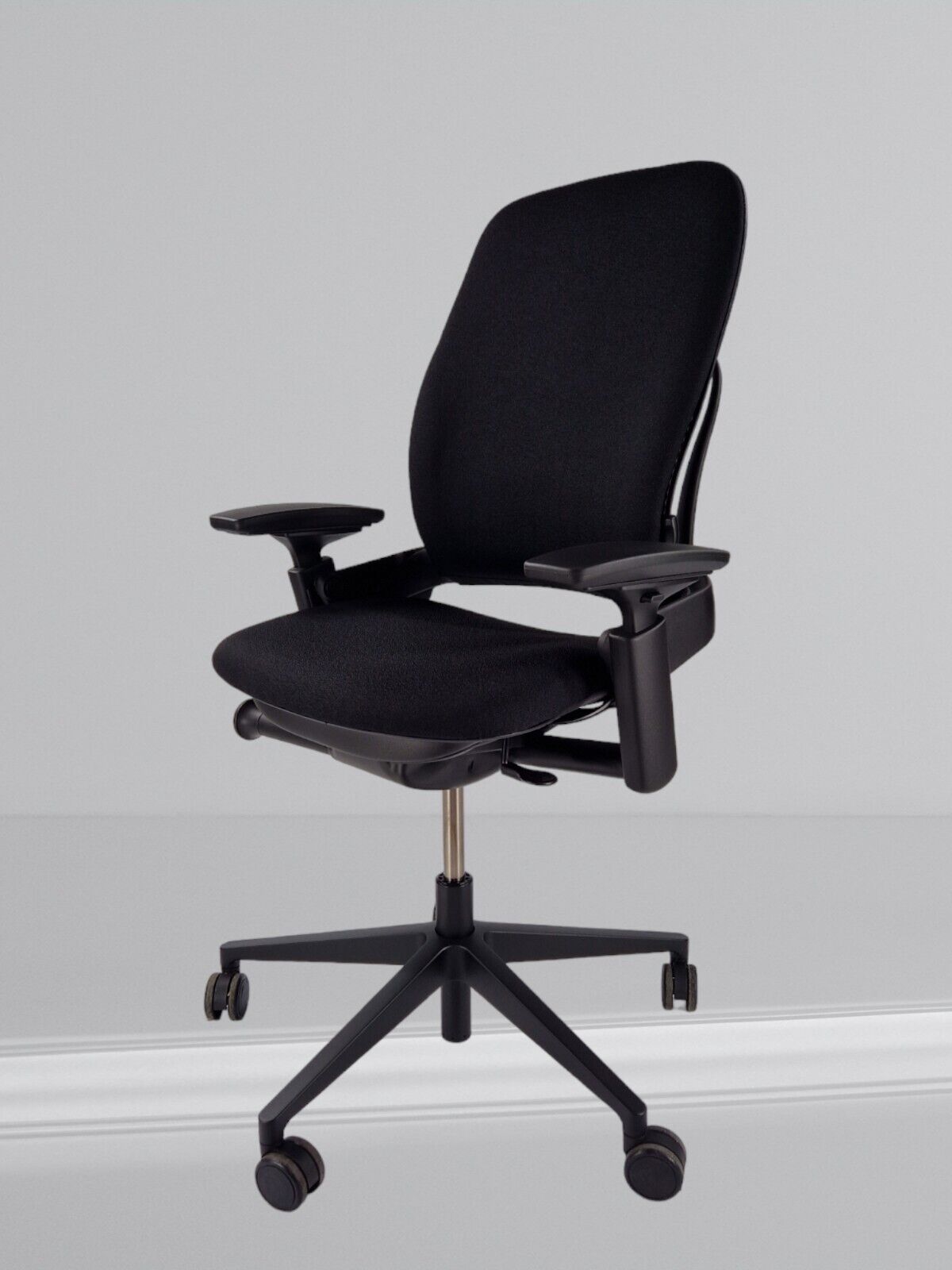 STEELCASE LEAP V2 IN NEW BLACK FABRIC