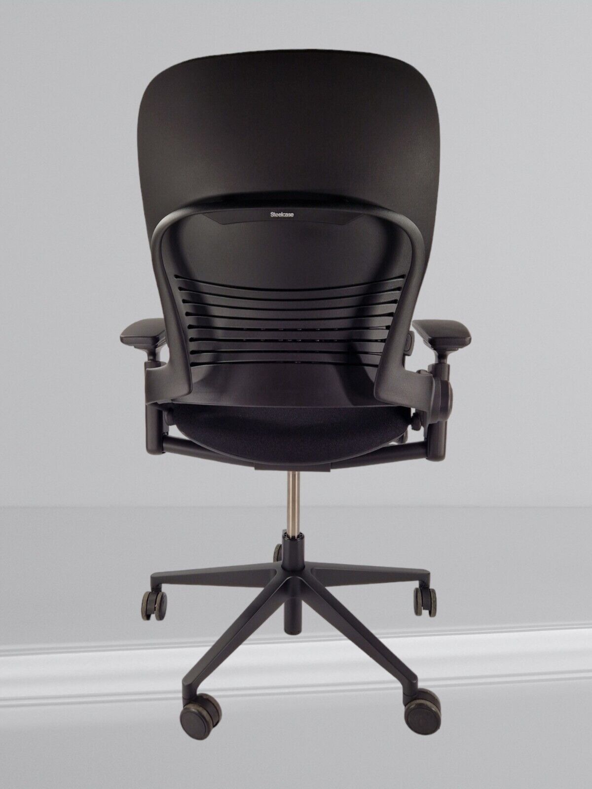 STEELCASE LEAP V2 IN NEW BLACK FABRIC