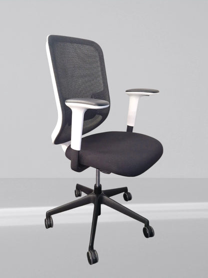 Orangebox Do White Frame New Black Fabric Seat