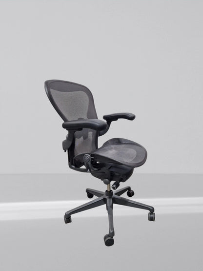 Herman Miller Aeron Remastered Office Chair - Black, Size A