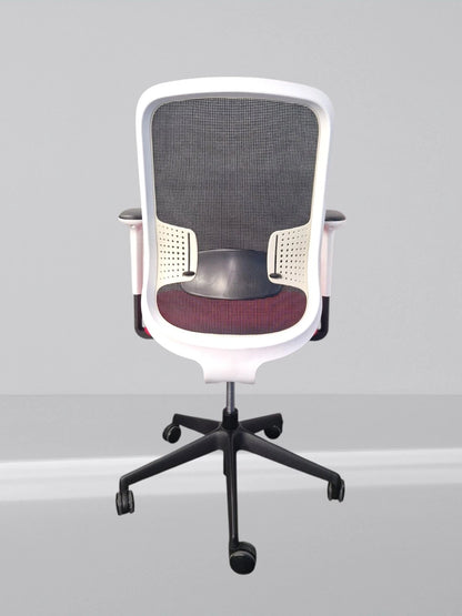 Orangebox Do White Frame New Red Fabric Seat