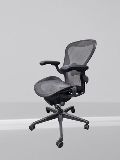 Herman Miller Aeron Remastered Office Chair - Black, Size A