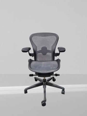 Herman Miller Aeron Remastered Office Chair - Black, Size A