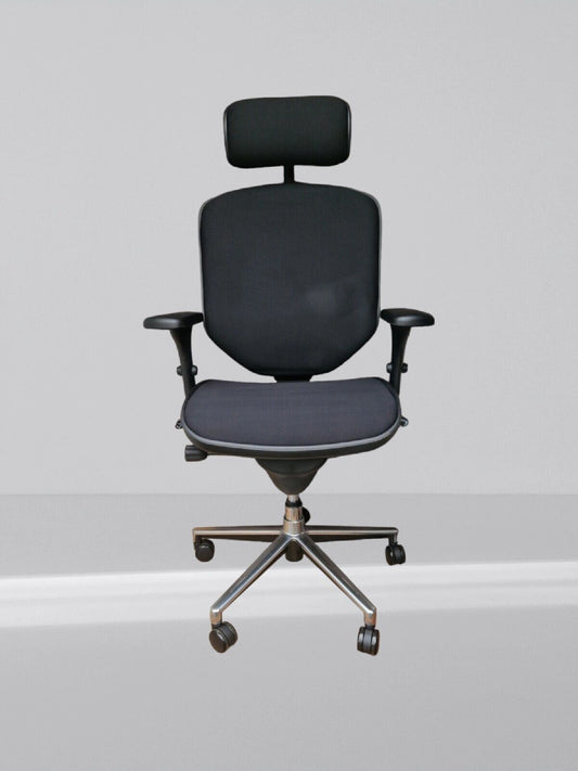 Ergohuman Comfort Enjoy Chair In Black Fabric