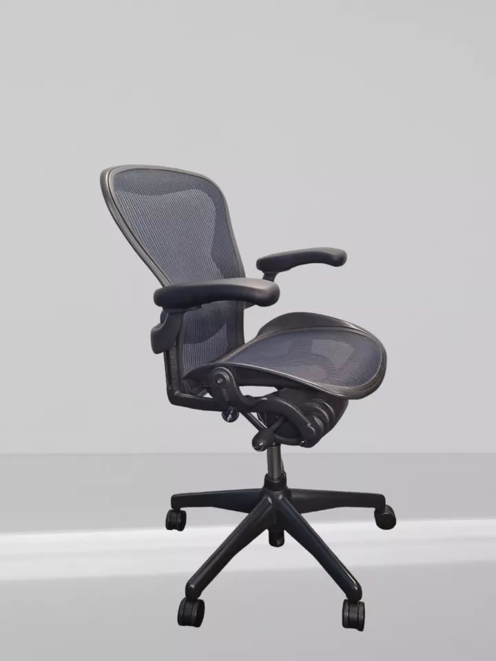 HERMAN MILLER AERON BLUE SIZE B FULLY REFURBISHED