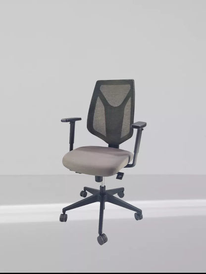 Mentor MTM2A Model mesh back swivel chair In New Grey Fabric