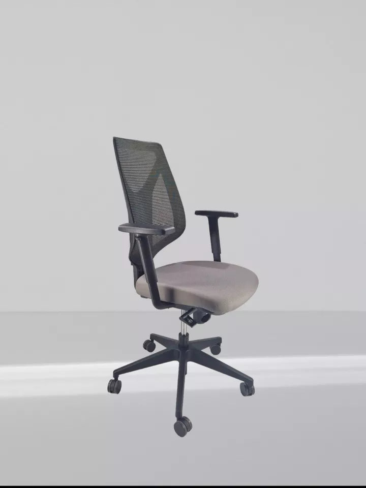 Mentor MTM2A Model mesh back swivel chair In New Grey Fabric